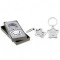 The Silver Stella Spinner Keychain